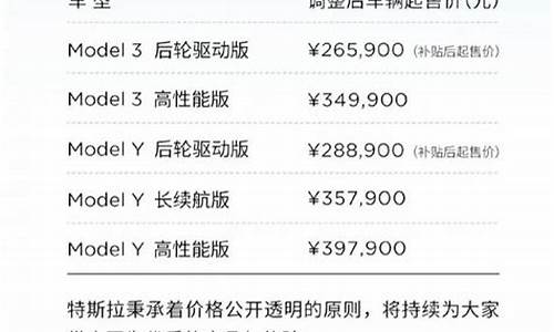 最新特斯拉价格调整方案_特斯拉最新降价信息